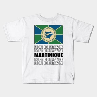 Flag of Martinique Kids T-Shirt